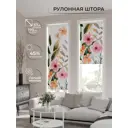 Рулонная штора At home Фрезис 57x170 см цвет белый/зеленый/розовый/оранжевый