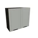 Навесной шкаф Сурская мебель Гейнсборо силк 80x71.6x31.8 см 2 дверцы ЛДСП цвет кальяри/гейнсборо