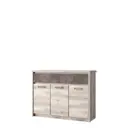 Комод Anrex Jazz 3D2S 2 ящика 126.80x40.30x95.20 ЛДСП цвет каштан найроби/оникс