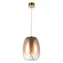 Светильник подвесной светодиодный Divinare 5874_07 sp-15 3 м² нейтральный белый свет цвет оранжевый/медный