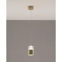 Светильник подвесной светодиодный Moderli V10867-pl 5 м² теплый белый (желтый) свет цвет бежевый