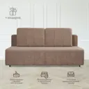 Диван-кровать Семь ветров Манго-2 с ящиком для хранения 190x96x97 см ткань цвет бежевый