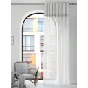 Штора на шторной ленте Comfy Way Манорит 150x250 см цвет белый