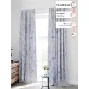 Комплект штор на шторной ленте Comfy Way Шеникрос 150x300 см цвет фиолетовый