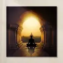 Картина без рамки Postermarket Медитация 30x30 см