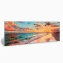 Картина без рамки Postermarket Закат на побережье 33x95 см