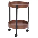 Журнальный столик круглый Мебелик 45.50x61.70 см цвет коричневый