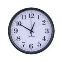 Настенные часы круглые Perfeo PF-WC-002 (PF_C3062) 25 см цвет черный