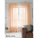Тюль на ленте At Home Диворио 200x250 см вуаль цвет персиковый AA125034