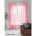 Тюль на ленте At Home Ронод 200x280 см вуаль цвет розовый AA123635