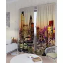 Комплект штор на ленте At Home Деловой Лондон 150x260 см блэкаут цвет черный AA900010