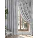 Комплект штор на ленте At Home Френдри 300x320 см блэкаут цвет серебристый/серый AA964001