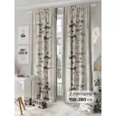 Комплект штор на ленте At Home Плайм 150x280 см репс цвет синий/голубой AA947007