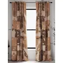 Комплект штор на ленте At Home Ломинавис 150x250 см репс цвет коричневый AA986195