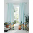 Комплект штор на ленте At Home Кронморс 150x260 см габардин цвет бирюзовый AA941049