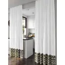 Комплект штор на ленте At Home Конриконс 150x250 см репс цвет коричневый/зеленый AA540067