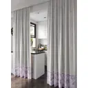Комплект штор на ленте At Home Ремперс 150x250 см репс цвет серебристый/белый/серый/фиолетовый AA540076