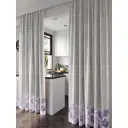 Комплект штор на ленте At Home Климорнис 150x250 см репс цвет серебристый/белый/серый/фиолетовый AA540078