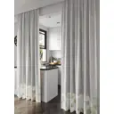 Комплект штор на ленте At Home Квинрест 150x250 см репс цвет белый/бежевый/зеленый AA540005