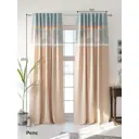 Комплект штор на ленте At Home Дервиарс 150x250 см репс цвет белый/бирюзовый AA986003