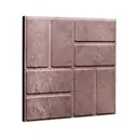 Плитка тротуарная полимер-песчаный композит 25x25x2 см коричневый