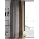 Тюль на ленте вуаль At Home Кимиконс 150x260 см цвет серебристый/серый/черный AA542186