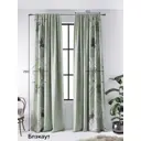 Комплект штор на ленте блэкаут At Home Ривиренит 150x290 см цвет белый/серый AA903036