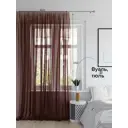 Тюль на ленте вуаль At Home Мавлий 400x250 см цвет коричневый AA125055