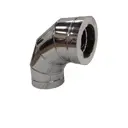 Сэндвич-отвод Lava Elit 90° ⌀150/250мм нержавеющая сталь AISI 304/439. 0.8/0.5мм