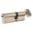 Цилиндр Abus D12 NIS 50x40 мм ключ/вертушка цвет никель
