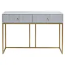 Консоль Greenween Verona 111.20x40x78 см металл цвет серый/золотой