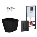 Комплект инсталляция и унитаз GROHE 552640 цвет чаши черный