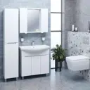 Шкаф подвесной Emmy Агата 410087 35х180см цвет белый