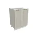 Напольный шкаф с 2-мя дверцами Сурская Мебель Моцарт 60x81.60x47.80 см МДФ цвет белый/кварц грей