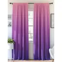 Комплект штор на ленте At Home Флорсон 150x280 см габардин цвет розовый AA750054