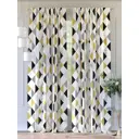 Комплект штор на ленте At Home Нелорди 150x280 см габардин цвет желтый/черный AA750274