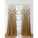 Комплект штор на ленте At Home Лирбонис 150x280 см габардин цвет коричневый/желтый AA952132