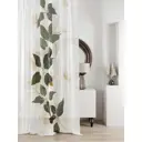 Тюль на ленте At Home Ливартис 150x250 см вуаль цвет белый/зеленый AA588069