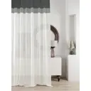 Тюль на ленте At Home Ливартис 150x250 см вуаль цвет черный AA588129