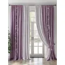 Комплект штор на ленте At Home Риленикс 220x260 см блэкаут цвет черный AA953080