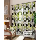 Комплект штор на ленте At Home Роули-К 150x260 см габардин цвет серый/оранжевый/черный/зеленый AA940069
