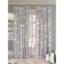 Комплект штор на ленте At Home Клуди 150x260 см габардин цвет белый/розовый AA958103