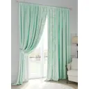 Комплект штор на ленте At Home Неокволс 220x300 см репс цвет белый/зеленый AA751110