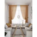 Тюль на ленте At Home Донтирс 145x180 см вуаль цвет коричневый AA550271