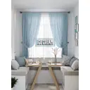 Тюль на ленте At Home Лансмик 145x180 см вуаль цвет оранжевый/розовый/бирюзовый AA550392