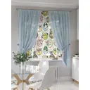 Тюль на ленте At Home Римиртис 145x180 см вуаль цвет белый/желтый/голубой/черный/зеленый AA550055