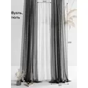 Тюль на ленте At Home Мирела 150x250 см вуаль цвет белый/черный AA206973-250