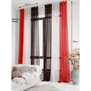Тюль на ленте At Home Милури 300x280 см вуаль цвет белый/коричневый AA206674-280
