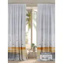 Комплект штор на ленте Helga Квентилс 150x260 см блэкаут цвет белый/серый/оранжевый HH950852