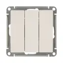 Выключатель встраиваемый Systeme Electric W59 3 клавиши, цвет белый